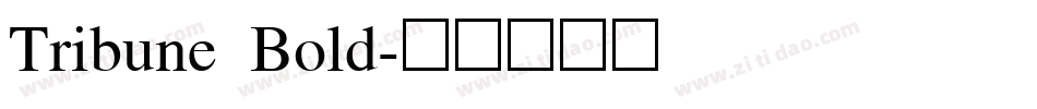 Tribune Bold字体转换